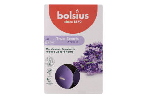 Набір свічок чайних з ароматом лаванди №101926941577 True Scents Bolsius 6шт
