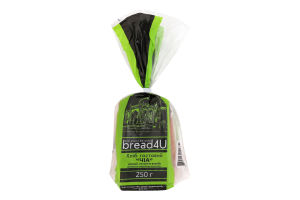 Хліб половинка в нарізці тостовий Чіа Bread4U м/у 250г