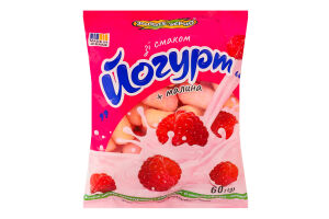 Изделия фигурные неглазированные с добавками Йогурт-малина Золоте Зерно м/у 60г
