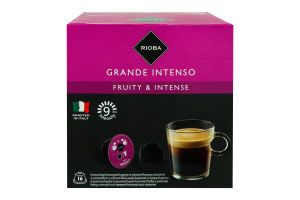Кофе обжаренный молотый в капсулах Grande Intenso Rioba к/у 16х7г