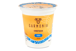 Сметана 15% Garmonia ст 300г