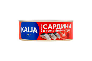 Сардины в томатном соусе Рижские Kaija ж/б 240г