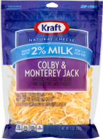 Kraft Natural Cheese Shredded 2% Milk Colby & Monterey Jack