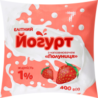 Йогурт 7 400 г 1% п/е Полуниця