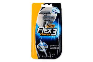 Бритва без сменных картриджей Classic Flex 3 BiC 3шт