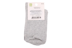 Шкарпетки Premier socks Економ вис мал сірі р20-22
