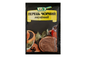 Перець чорний мелений Еко м/у 20г