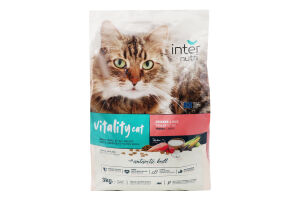 Корм д/дорослих котів Тесті Віталіті з куркою та рисом сухий 3кг Інтернутрі