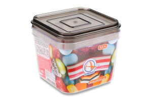 Ємність для сипучих продуктів Алеана коричн 0,6л