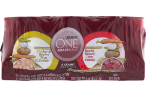 Purina One Smart Blend Adult Dog Food Variety Pack - 6 CT
