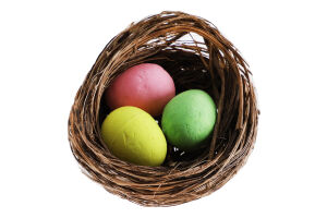 Прикраса декор Гніздо з яйцями на пал в асор986447