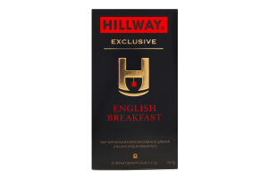 Чай чорний байховий дрібний English Breakfast Exclusive Hillway в/с к/у 25х2г