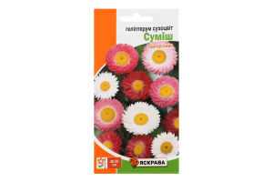 Насіння Квіти Гелiптерум Сухоцвiт сумiш 0,2г Яскрава