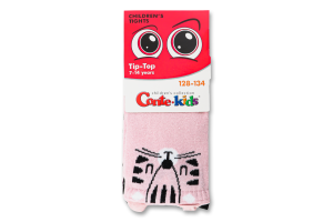 Колготки детские Conte kids Tip-Top №17C-60СП 128-134 черный-светло-розовый