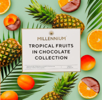 Конфеты ассорти Фрукты в шоколаде Millennium к/у 210г