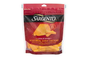 Sargento Snack Bites Wisconsin Sharp Cheddar