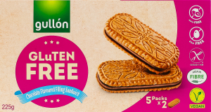 Печиво безглютенове з шоколадною начинкою Sandwich Gullon к/у 5х45г