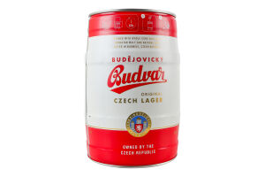Пиво 5л 5% світле Budweiser Budvar кег