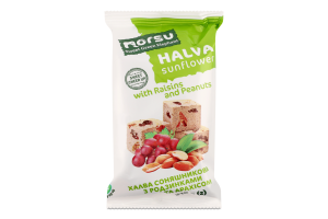 Халва подсолнечная с изюмом и арахисом Norsu м/у 210г