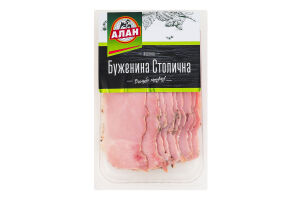 Буженина нарізка варена Столична Алан в/ґ кг
