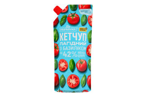 Кетчуп пастеризованный Нежный с базиликом Pripravka д/п 400г