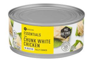 Essentials Chunk White Chicken in Water Fully Cooked