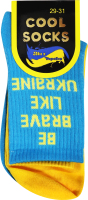 Носки муж Cool Socks Be Brave желто-голубой р29-31