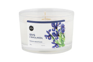 Свічка Aroma Home Ірис з білою трояндою ароматична