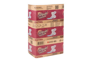 Полотенце бумаж Selpak Pro Extra Z 200лист 2 слоя