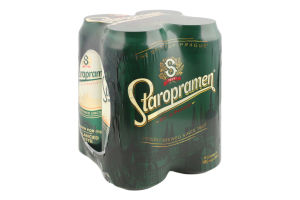 Пиво 4х0.48л 4.2% светлое пастеризованное Staropramen м/у