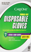 CareOne Latex Powder-Free Disposable Exam Gloves