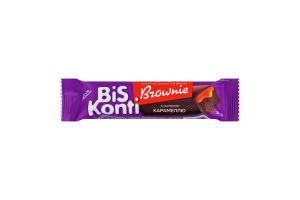 Батончик бисквитный с соленой карамелью Brownie BisKonti Konti м/у 35г