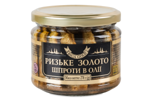 Шпроты в масле Ризьке золото с/б 270г