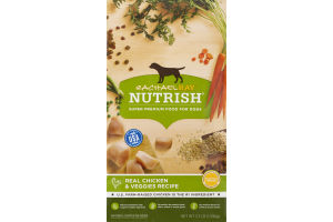 Rachael Ray Nutrish Super Premium Food For Dogs Real Chicken & Veggies Recipe