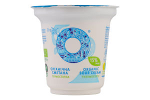 Сметана 15% органическая термостатная Organic Milk ст 250г