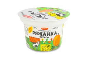 Ряженка 2.5% густая десертная Курага РадиМо ст 180г