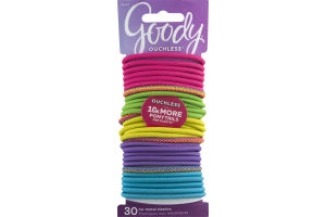 Goody Ouchless No-Metal Elastics - 30 CT