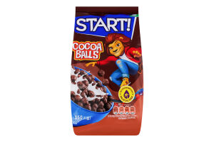Сніданки сухі зернові Кульки з какао Start! к/у 150г