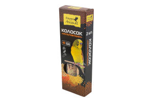 Ласощі для декоративних птахів Мультивітамін Колосок Happy Animal к/у 120г