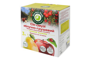 Сік-смузі яблучно-грушевий Garden Gadz к/у 3л