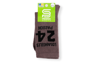 Шкарпетки підліткові Premier socks 24 корич р22-24