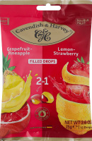 Конфеты с фруктовой начинкой Грейпфрут-ананас и Лимон-клубника Cavendish&Harvey м/у 75г