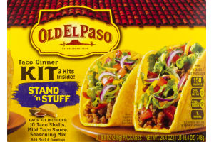 Old El Paso Taco Dinner Kit Stand 'n Stuff - 3 CT