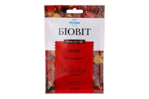 Корм для риб пластинчастий Колор Біовіт Природа м/у 10г