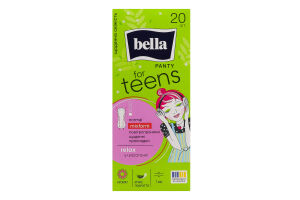 Прокладки щоденні Teens релакс грін део 20шт Bella