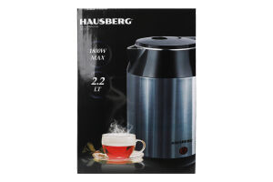 Электрочайник с двойными стенками 2.2л №HB-3623BL Hausberg 1шт