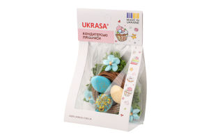 Набір кондитерських прикрас Великоднє гніздечко оздоблене писанками Ukrasa