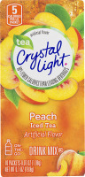 Crystal Light Tea On-The-Go Drink Mix Peach Iced Tea - 10 PKS