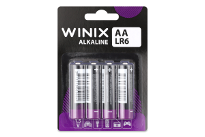 Батарейка AA 1.5V LR6 Alkaline Winix 4шт
