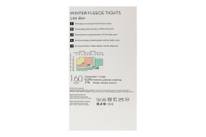 Термоколготки жіночі на короткому флісі Siela Collant collection 160den S nero
